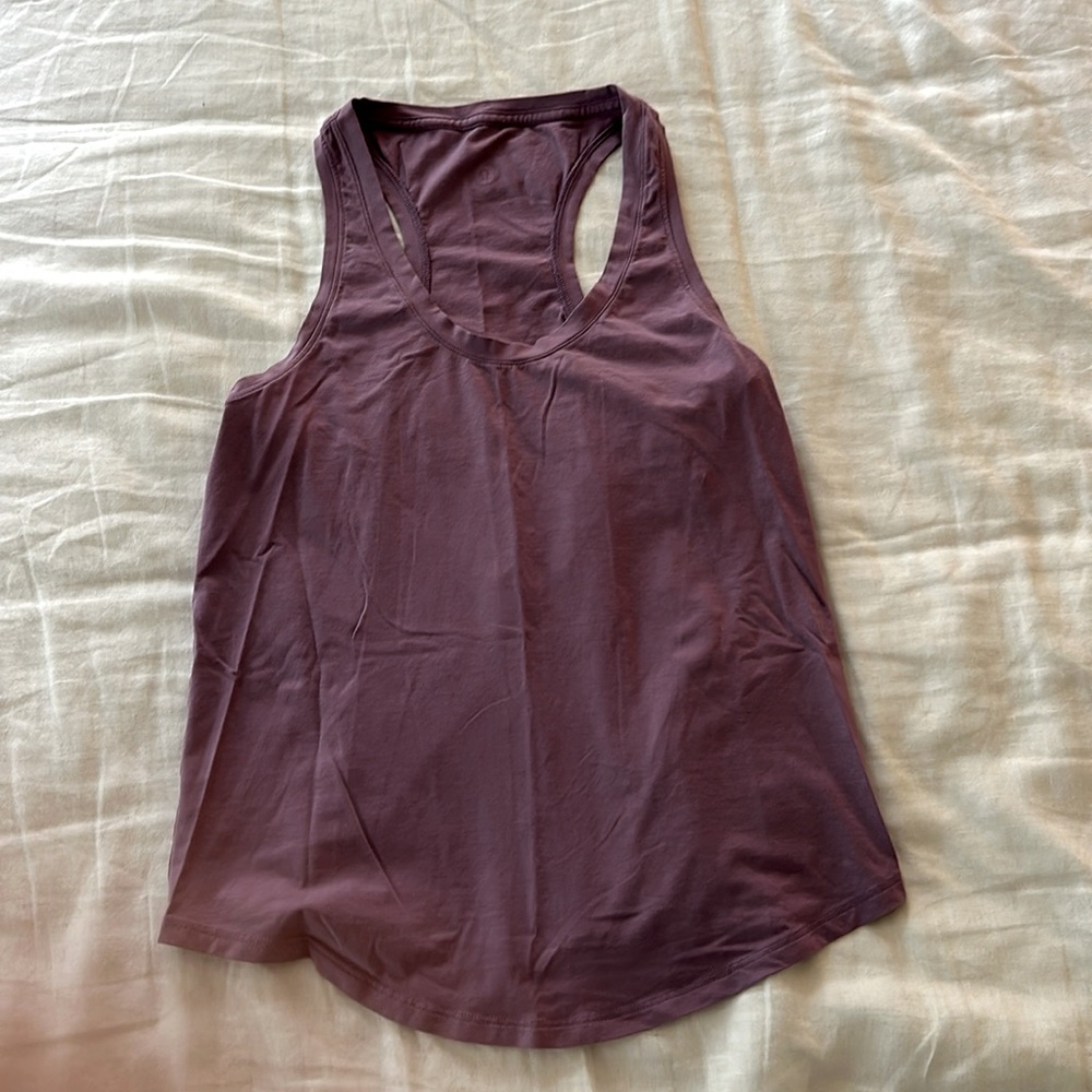 Lululemon purple racer back tank top - small, no flaws.